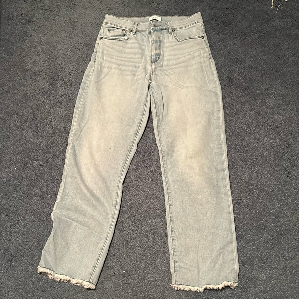 Loft high rise straight jeans. Size 4